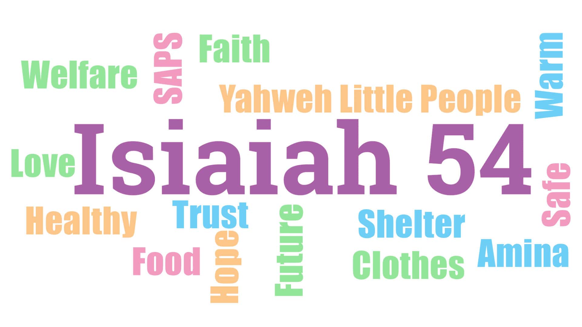 About us Isiaiah 54 Text Bg