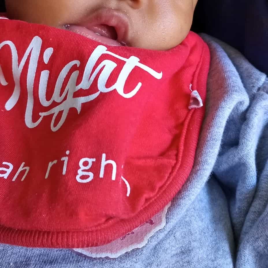 Home baby sindi with clean fresh clothes and about to prepare herself for feeding